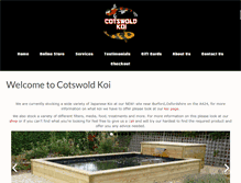 Tablet Screenshot of cotswoldkoi.co.uk